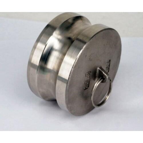 4" 304 Stainless Steel Type DP Camlock Fitting Cam and Groove Adapter Dust Plug Stop Flow