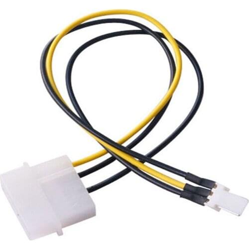 4-Pin Molex/IDE to 3-Pin for CPU/Chasis/Case Fan Power Connector Cable Adapter In Stock