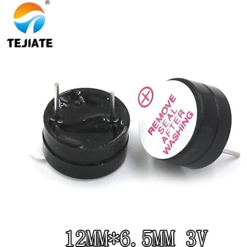 5PCS New Ultra-thin 3V Active Buzzer Alarm AC SOT 12MM*6.5MM 12065 Pitch 7.6mm MINI Active Piezo Buzzers