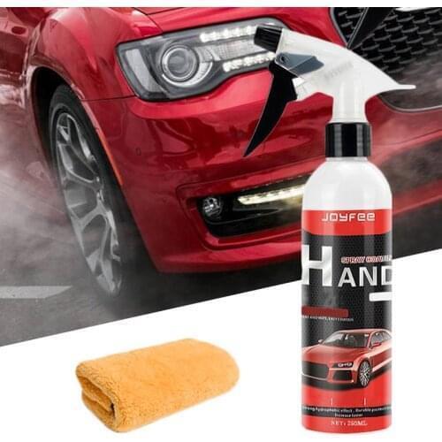 Car Ceramic Spray Coating Auto Polish Spray Sealant Top Coat Quick Nano-Coating With Towel Car Styling Accessories Dropship