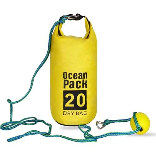 Tow rope Sand Sack 2-in-1 Sand Anchor & Waterproof Dry Bag Dock line for Kayak, Jet Ski, Rowing, Small Boats