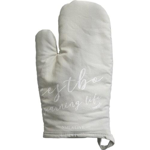 One Piece Baking Insulation Gloves for Kitchen Potholder Cotton Oven Gloves