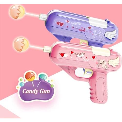 Creative Candy Gun Love Surprise Lollipop Gun Catapult Storage Toys For Girlfriend Kids Adult Small Sugar Lollipop Storage Gun