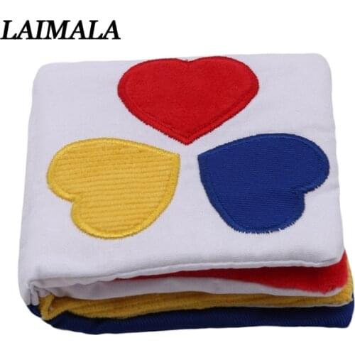 Newborn Baby First Colorful Soft Cloth Infant Book Kids Educational Rattler Toy Stimulate Vision Book With Paper BB Sounds