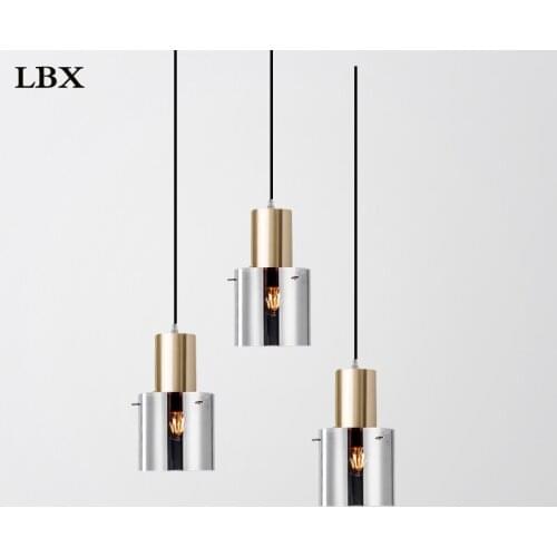 Nordic glass ball luminaire suspendu hanging lamp design lamp ventilador de techo living room decoration luzes de teto