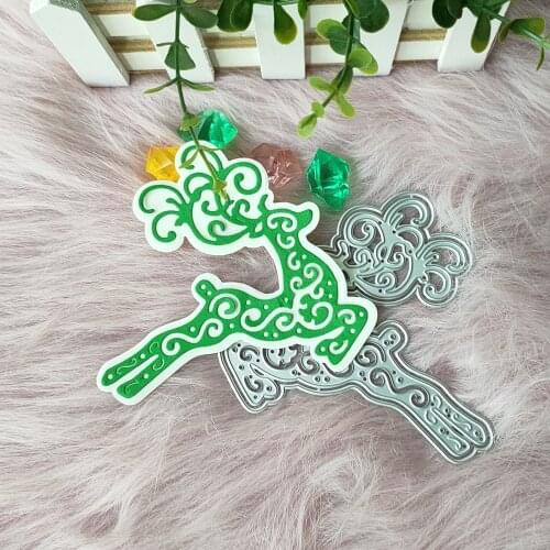 New Christmas deer Metal Cutting Dies Decorative DIY Scrapbooking Steel Craft Die Cut Embossing Paper Cards Stencils