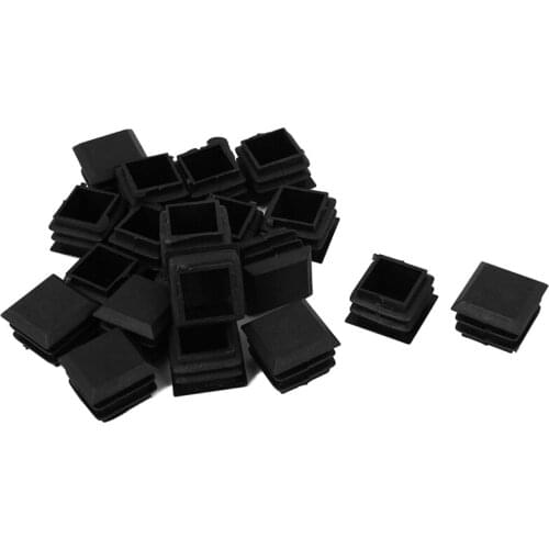 New 20 Pcs Plastic Office Chair Table Leg Glide Cap Tubing Pipe Insert 25mm x 25mm