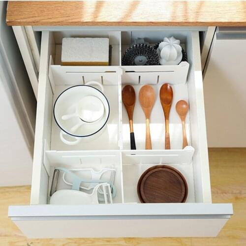 Adjustable Grid Drawer Divider Storage Clapboard Partition For Household Necessities Storage Organizer Space-Saving Tools