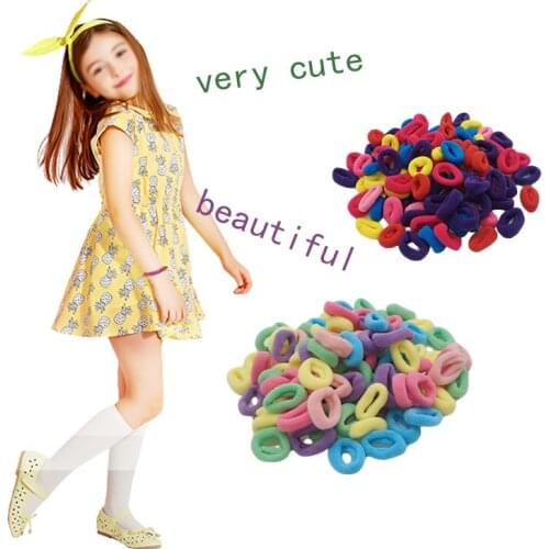 25/50/100pcs pack new candy color hair tie hair rope high elasticity does not hurt hair for girls&women hair accessories,ACC130