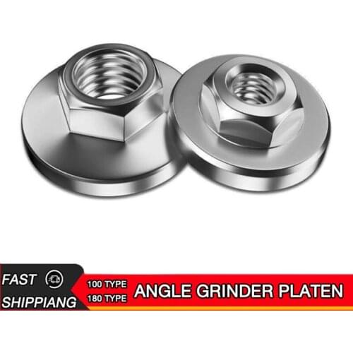 Angle grinder press plate polishing machine screw fixture, gland, hexagon nut, 100 type 180 type multifunctional accessories