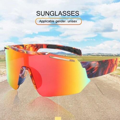 Outdoor Bike Sunglasses Large Frame Cycling Glasses Color Film Sunglasses Motorcycle Fishing Glasses Cycling Road MTB Eyewear