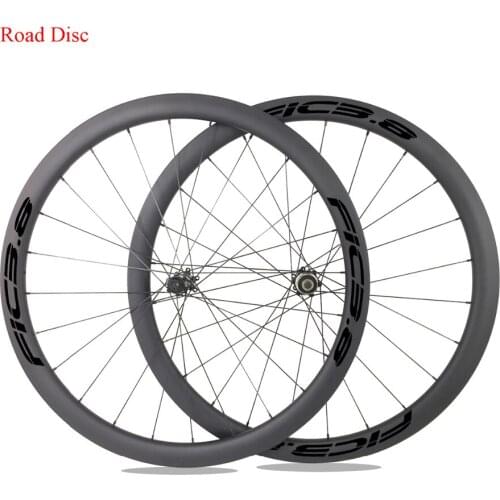 FIC 3.8 700c 38mm 50mm disc brake carbon tubeless ready road bike wheel 25mm wide Novatec D411SB D412SB hub carbon wheelset