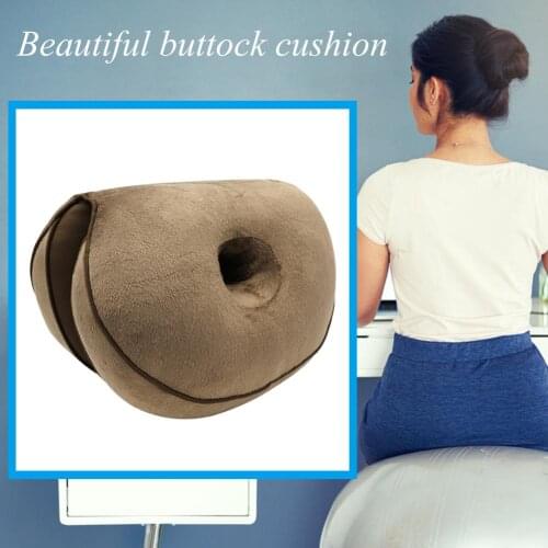 Women Dual Comfort Orthopedic Cushion Pelvis Pillow Lift Hips Up Seat Cushion for Pressure Relief