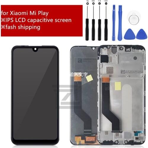 LCD Screen for Xiaomi Mi Play LCD Display Touch Screen Digitizer Assembly Replacement 5.84"Screen for Xiaomi Mi Play with frame