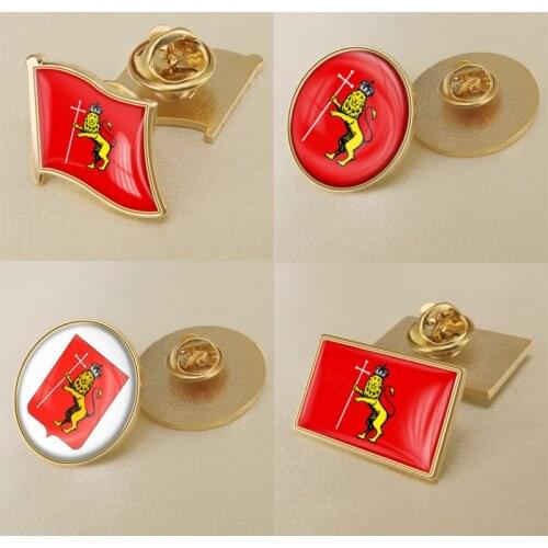 Coat of arms of Vladimir Flag Lapel Pins/Broochs/Badges
