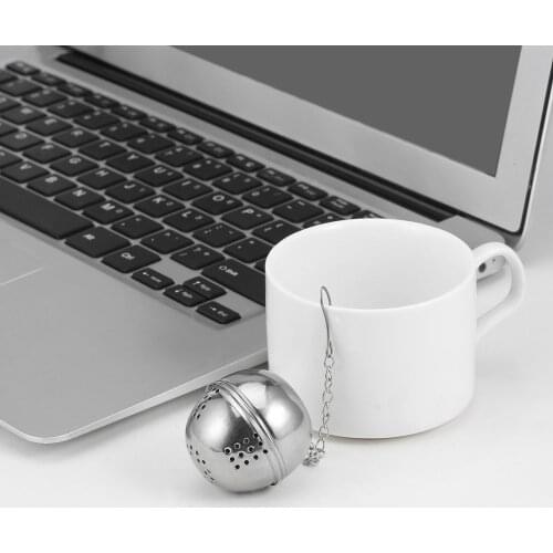 1pcs Spice Egg Shaped Silver Stainless Steel seasoning Ball teakettles Strainer Tea filter Locking