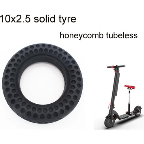 10x2.5 Electric scooter tire 10inch solid tire non-inflatable honeycomb solid tubeless 10 inch tire