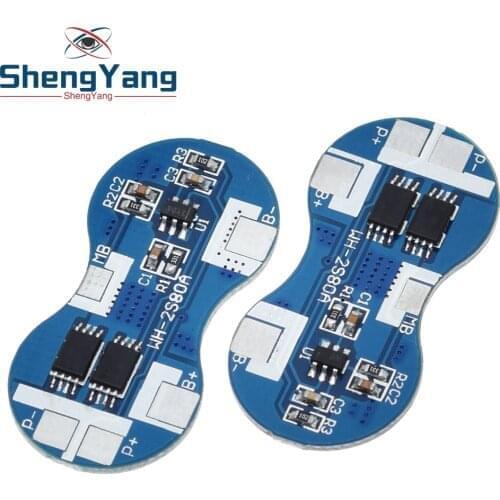 2S Li-ion 18650 Lithium Battery Charger Protection Board 7.4V Overcurrent Overcharge Overdischarge Protection 4A 2 Series BMS