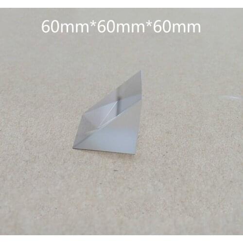 60 * 60* 60 Mm Right Angle Isosceles Prism 90 Degree Total Reflection Prism Physical Experiment Ray Refraction Optical Glass