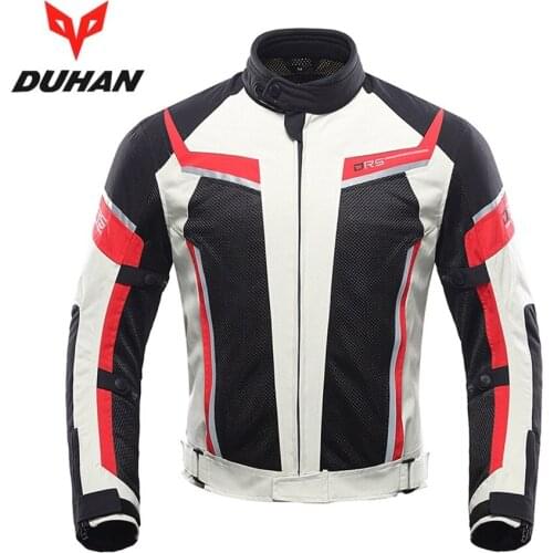 Free shipping 1pcs DUHAN Summer Mesh Breathable Fabric Motorcycle Motocross Racing Protective Safety Coat Motorcycle Jacket
