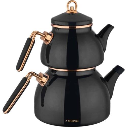 Teapot turkish teapot high quality enamel and ceramic glass teapot brewing tea infuser teapot set teapot authentic tea cooking