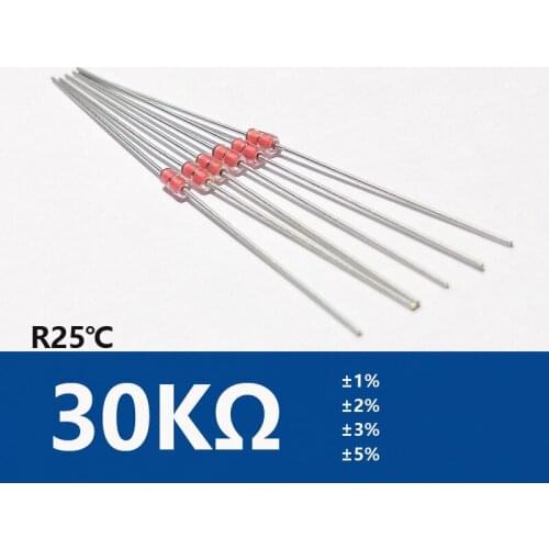 MGD18 MF58 30K 303 3950 3975 Glass diode type NTC thermistor temperature sensor probes in Shanghai Lingee