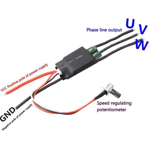 DC3.8-15V 10W PWM Signal Input Motor Driver Controller BLDC DC Brushless No Hall Motor Driver Board Dropship