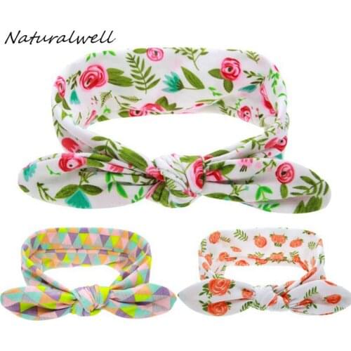 Naturalwell Baby Headbands Top Knot Headband Knotted Head Wraps Girls Turban Newborn Shower Gift Cotton Hair Accessories HB602