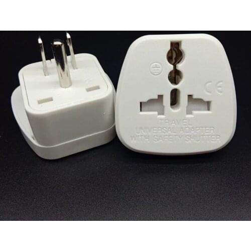 10pcs/Lot EU AU UK Germany To USA US Canada Travel Adaptor Converter Adapter AC Power Outlet Electrical Plug Socket