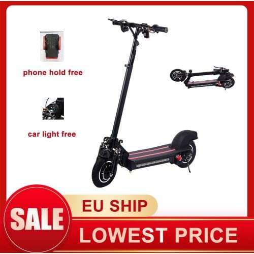 Adult Electric Scooter 1200W 10" Double-drive Scooter Max Speed 45KM/h, 45KM,freestyle Scooter EU ship Electric Kick Scooter