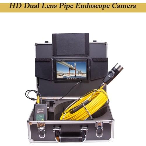 1000TVL 42MM 20m Pipeline Sewer Inspection Video Camera Drain Pipe Endoscope Industrial Inspestion System 7 Inch LCD Monitor