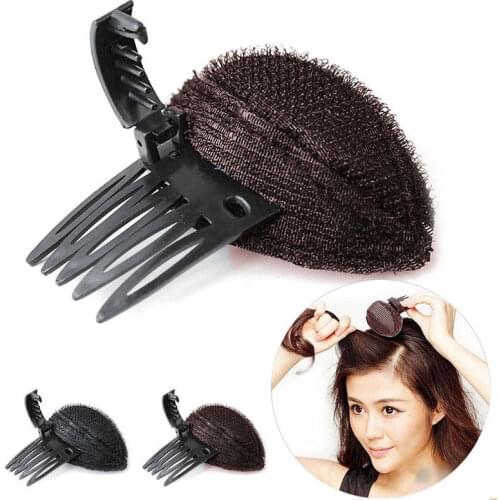 Forehead Hair Volume Fluffy Puff Sponge Pad Clip Comb Insert Tool Base DIY Styling Princess Styling Increased Hair Sponge Pad