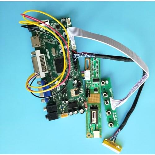 HDMI+DVI+VGA LCD kit for LP154WX4-TLA8/A1/A3/A4/A6/A2/A9/AA Display panel Audio 1280X800 30pin M.NT68676 Controller Board m0itor