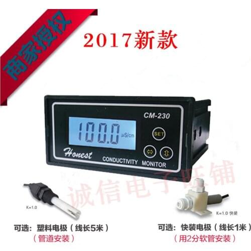 New verison CM-230 Conductivity Meter Conductivity Conductivity Tester Monitor Pure water meter monitor 4-20mA