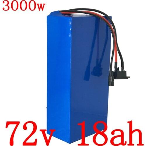 72V battery pack 72V 18AH electric bike batttery 72V lithium battery 72V 1000W 2000W 3000W electric bicycle battery with charger