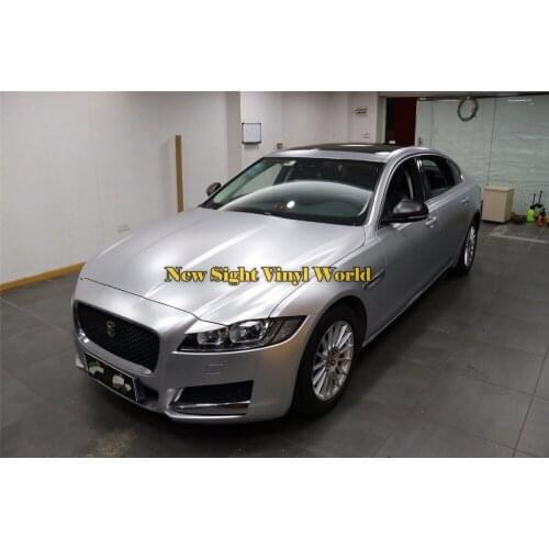 Best Quality Matte Silver Satin Metallic Car Wraps Film Frozen Vinyl Roll Bubble Free For Car Vinyl Film