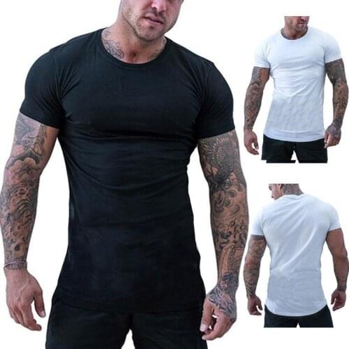 2021 Brand Men Cotton Mens T-shirt Short-sleeve Man T shirt Short Sleeve Pure Color Men t shirt T-shirts For Male Tops