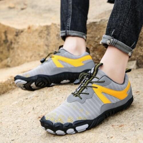 Men Women Summer Breathable Outdoor Hiking Shoes Rubber Sole Climbing Shoes Non-Slip trail trekking Drive Cycling Shoes Unisex