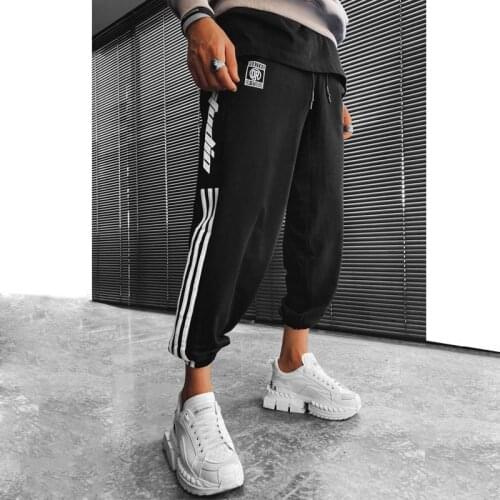 2021 Mens Sports Trousers Muscle Fitness Spring and Autumn New Style Pants Outdoor Leisure Trend Exercise Pants