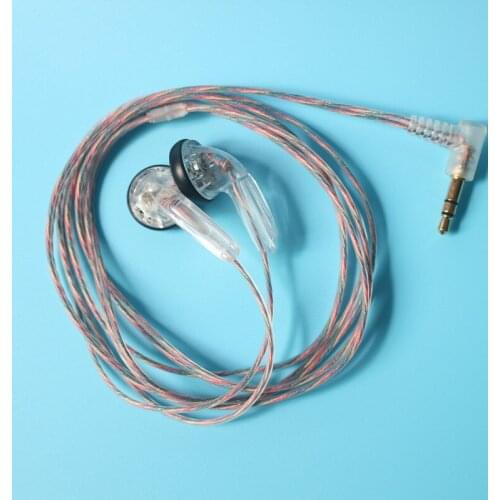 Heavy Bass Earphones 3.5mm Bending Jack Flat Earbuds Wired Earphones