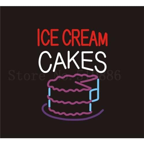 Custom Signage NEON SIGNS For Ice Cream Cakes Bagels Bread Club BAR PUB Signboard Display Decorate Store Shop Light Sign 24*20"