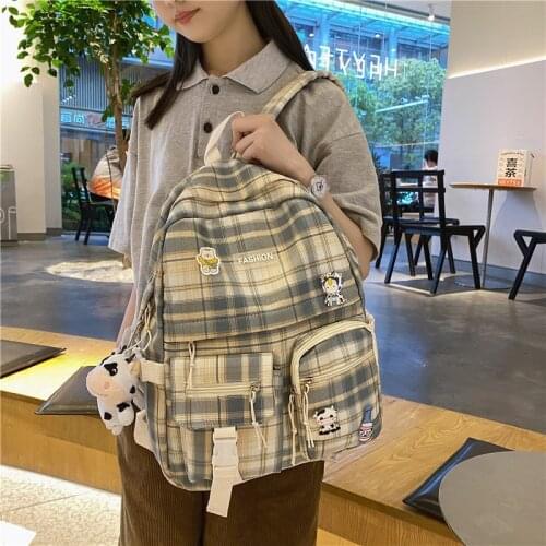 2021 New Fashion Womens Backpack Nylon Waterproof Travel Backbag Large Capacity School Bags For Girls Mochila