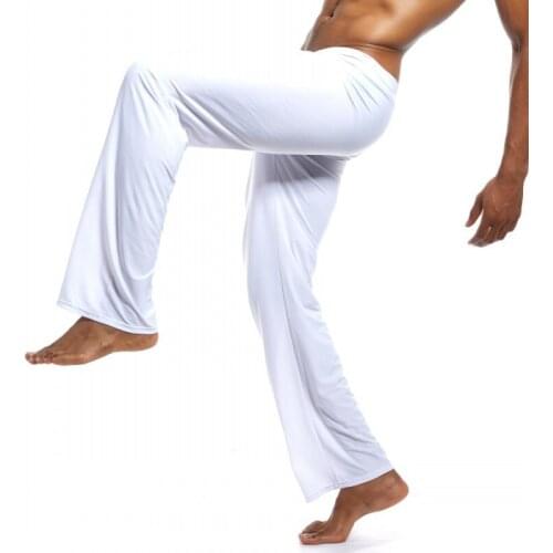 Pinky Senson Sleep Bottoms Mens Casual Trousers Soft Comfortable Male Pajamas Mens Lacing Pants Homewear Loose Sleepwear S14PT