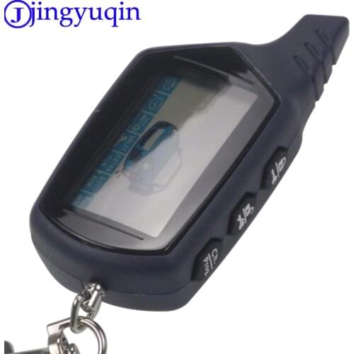 Jingyuqin Hot sale Starlionr B9 Starline LCD Remote Controller For Two Way Car Alarm Starline B9 Twage Keychain Russian Version
