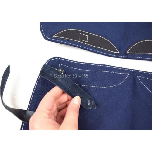 Replica WWII German Leggings Puttee Gaiters Airforce Luftwaffe Lw Blue Canvas