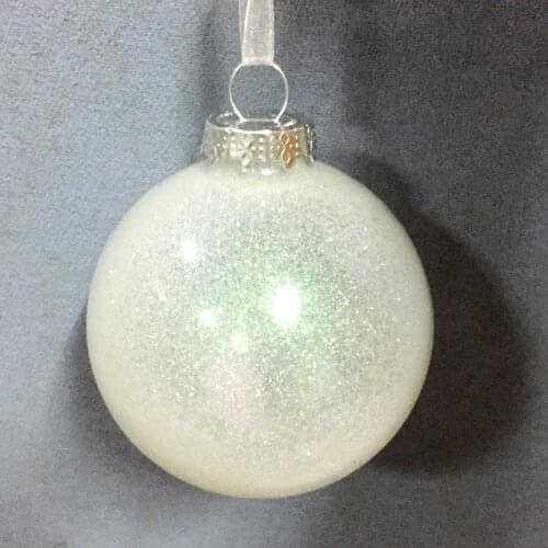 Christmas Tree Ornament Glass shopping mall display window foreign trade 6.5cm filled with five colored balls