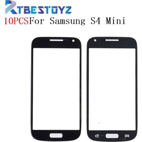 RTBESTOYZ 10PCS/Lot Front Outer Screen Glass Lens Digitizer Cover For Samsung S4 Mini i9190 i9195