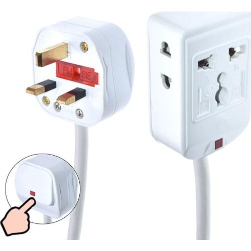 Universal socket Power Strip EU UK AU plug with Switch control Extension Cord Adapter Cable Conversion For Appliances