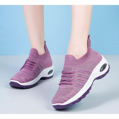 Running Shoes For Women Lace-up Sneakers Breathable Round Toe Women Air mesh Sports Shoes Womens Shoes