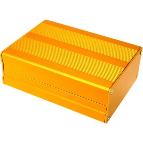 100x76x35mm Gold Aluminum Enclosure Electronic Project Case Amplifier Circuit Board Box With Corrosion Resistant